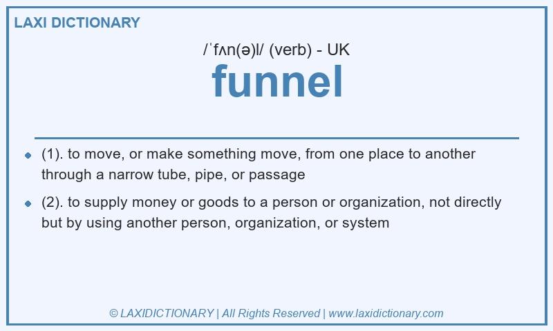 Definition funnel in British English