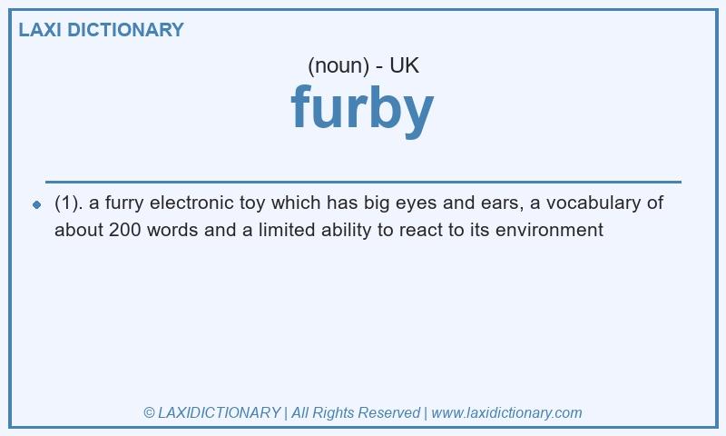 Definition furby in British English