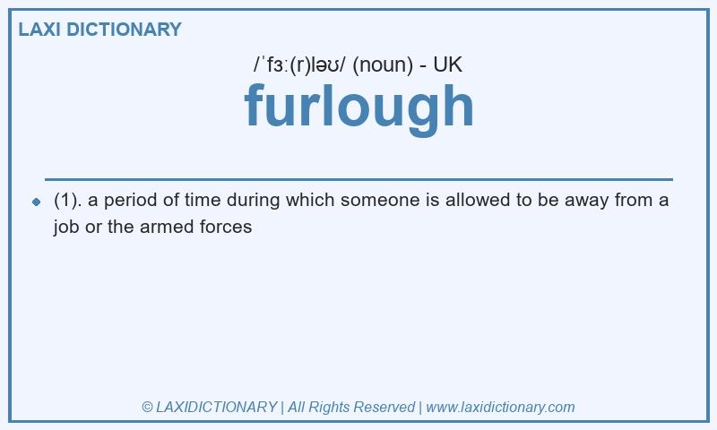 Definition furlough in British English