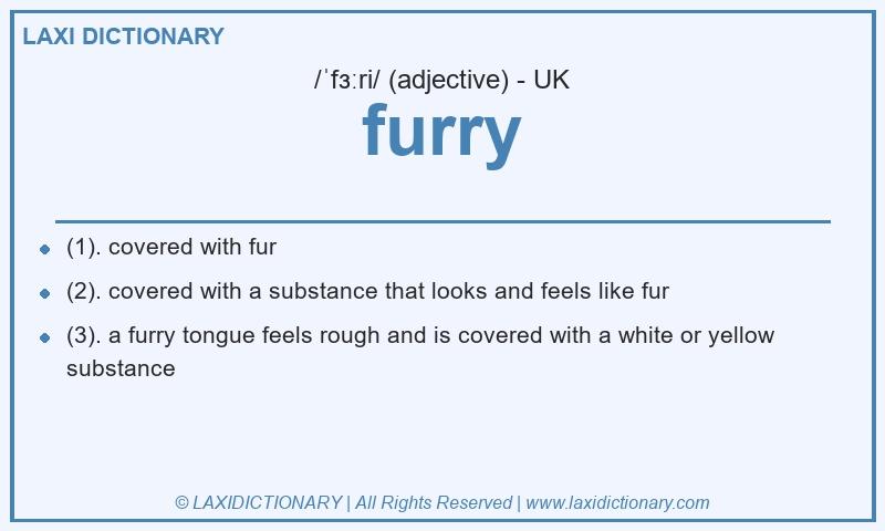 Definition furry in British English