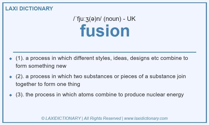 Definition fusion in British English