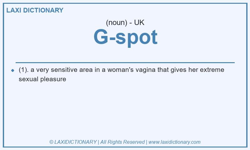 Definition G-spot in British English