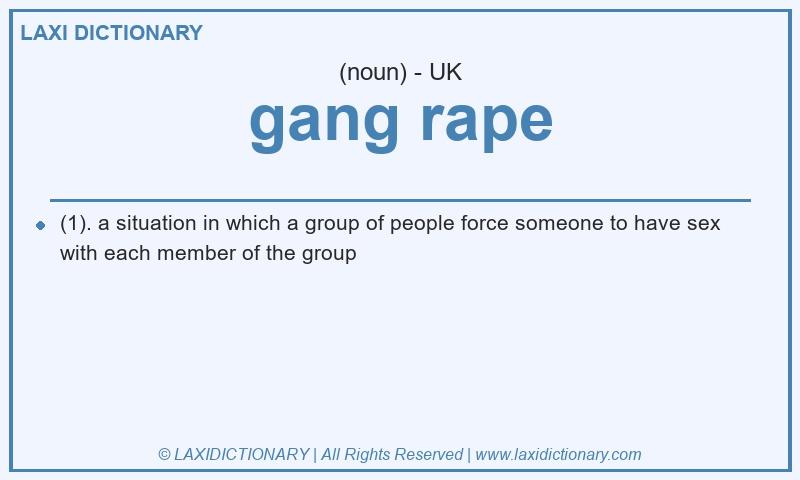 Definition gang rape in British English