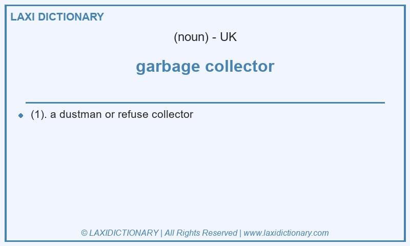 Definition garbage collector in British English