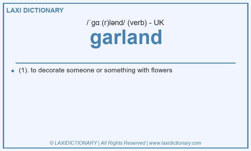 Definition garland in British English