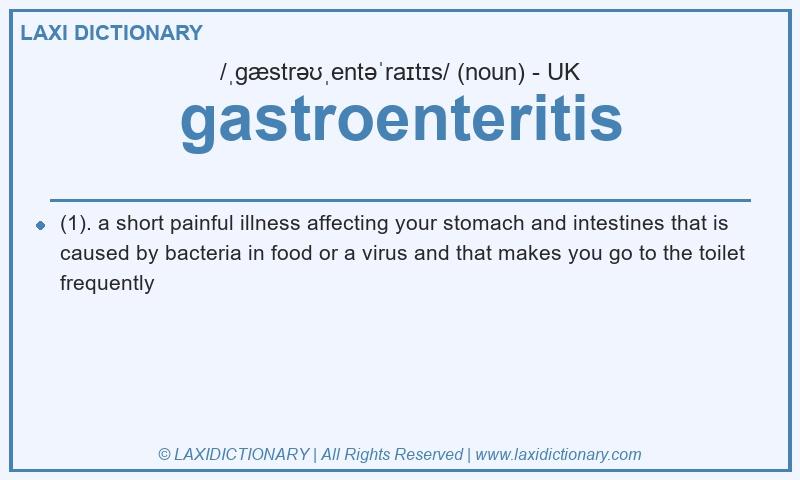 Definition gastroenteritis in British English