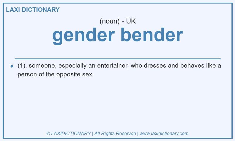 Definition gender bender in British English