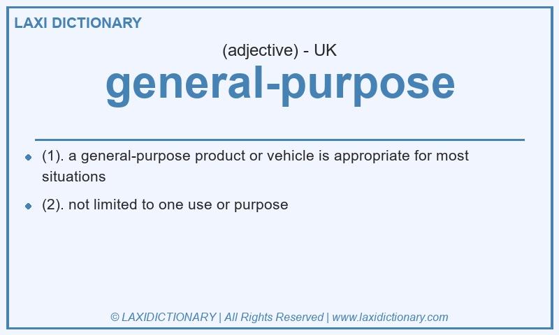 Definition general-purpose in British English