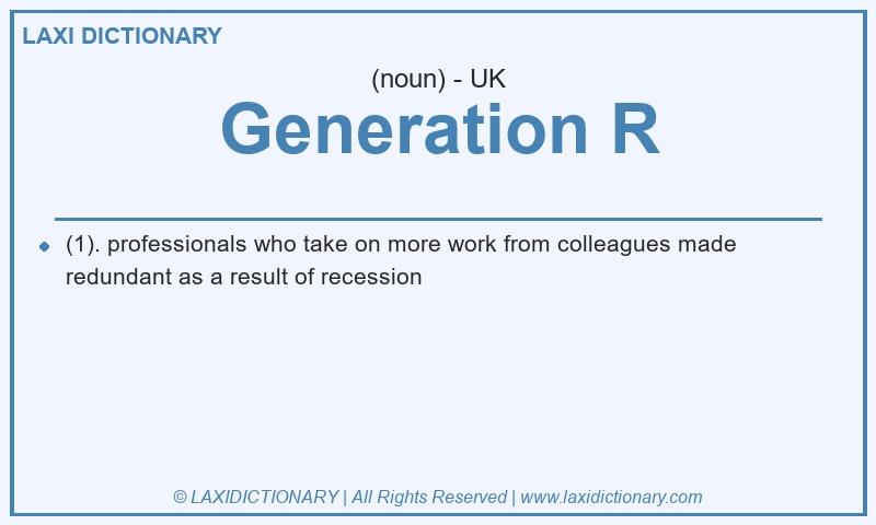 Definition Generation R in British English