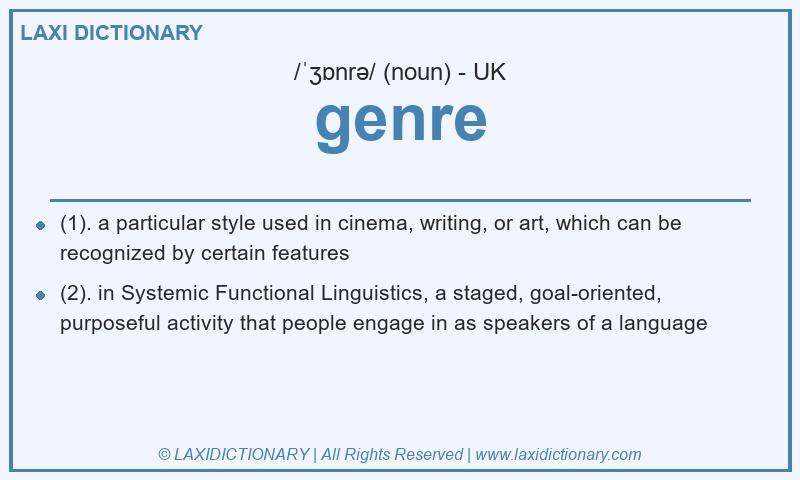 Definition genre in British English