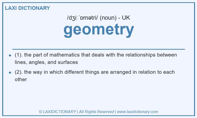 Definition geometry in British English
