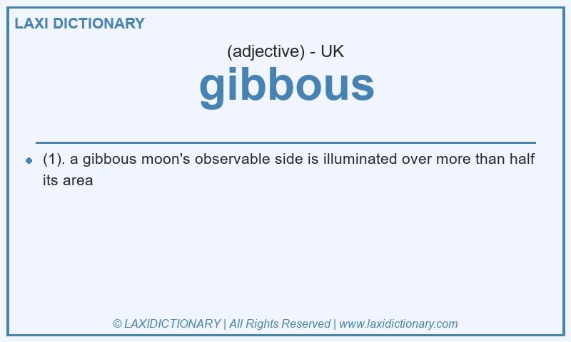 Definition gibbous in British English