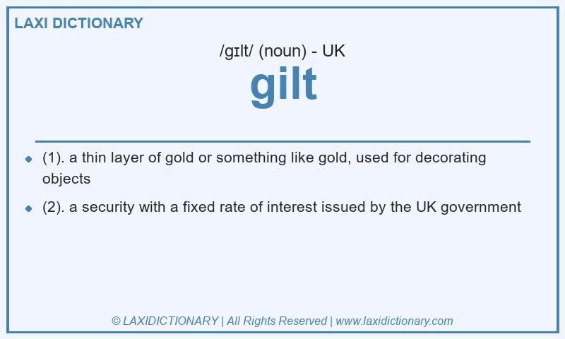 Definition gilt in British English