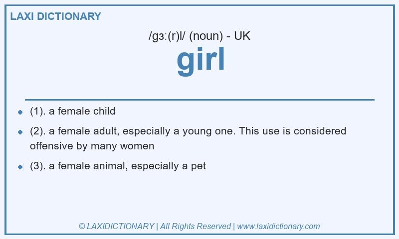 Definition girl in British English