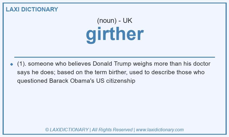 Definition girther in British English