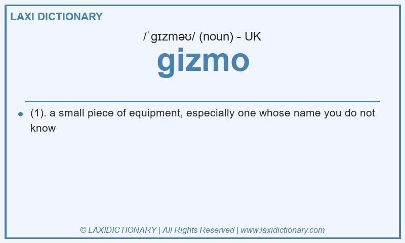 Definition gizmo in British English