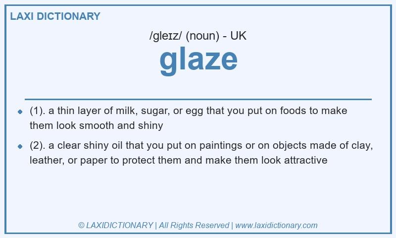 Definition glaze in British English
