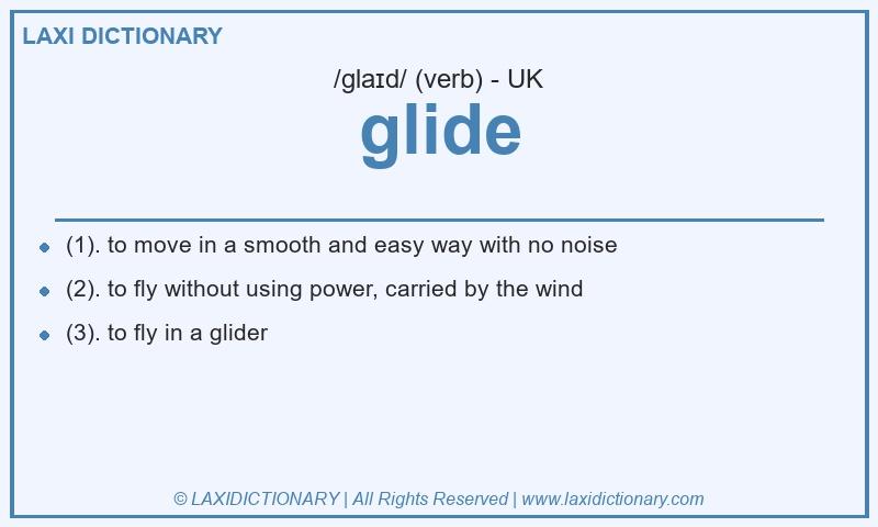 Definition glide in British English