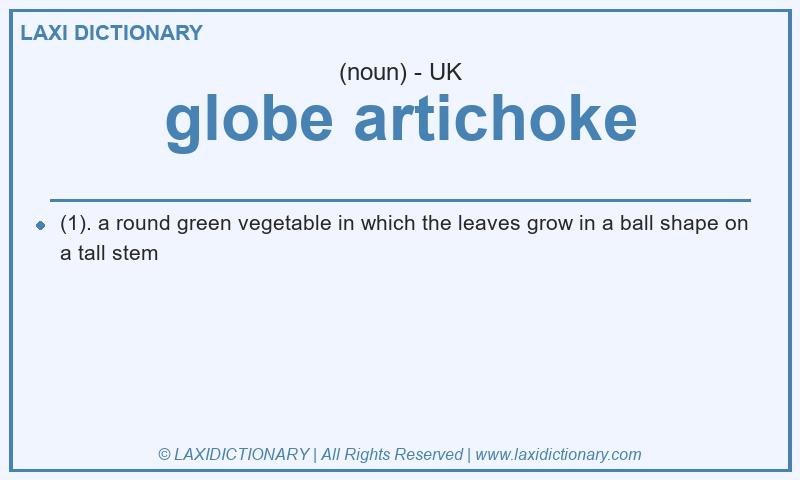 Definition globe artichoke in British English