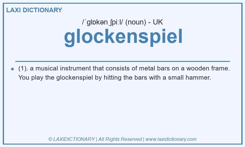 Definition glockenspiel in British English