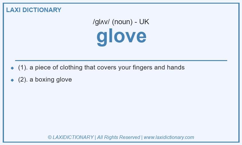 Definition glove in British English