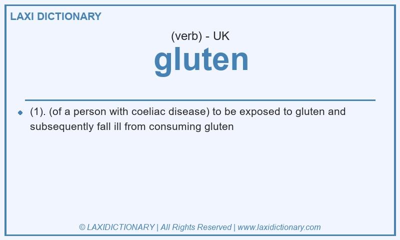 Definition gluten in British English
