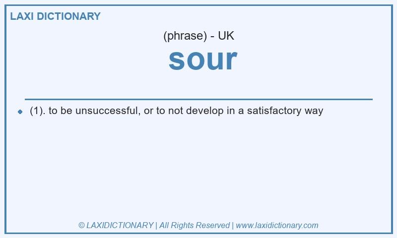 Definition sour in British English