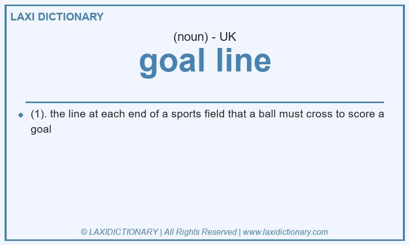 Definition goal line in British English