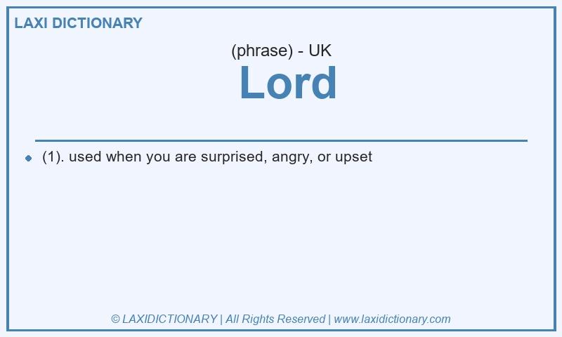 Definition  Lord in British English