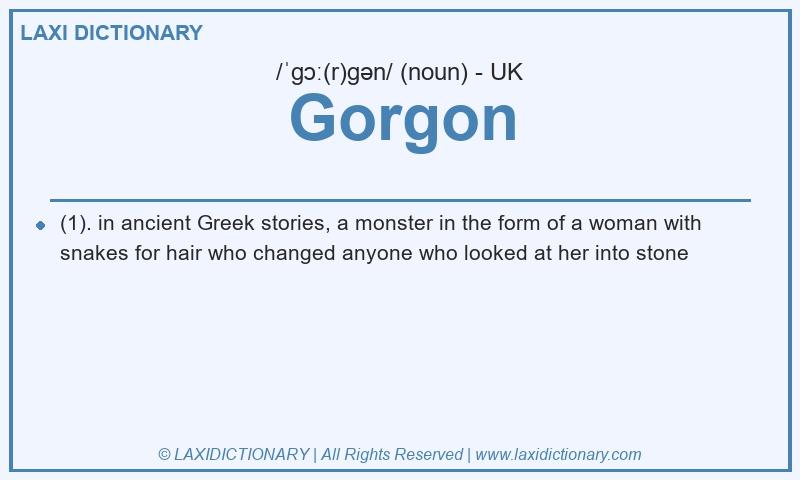 Definition Gorgon in British English
