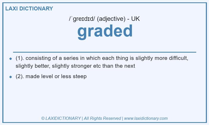 Definition graded in British English