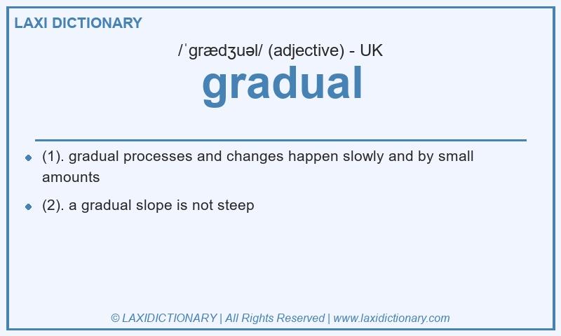 Definition gradual in British English