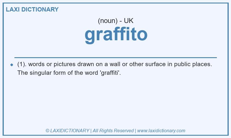 Definition graffito in British English