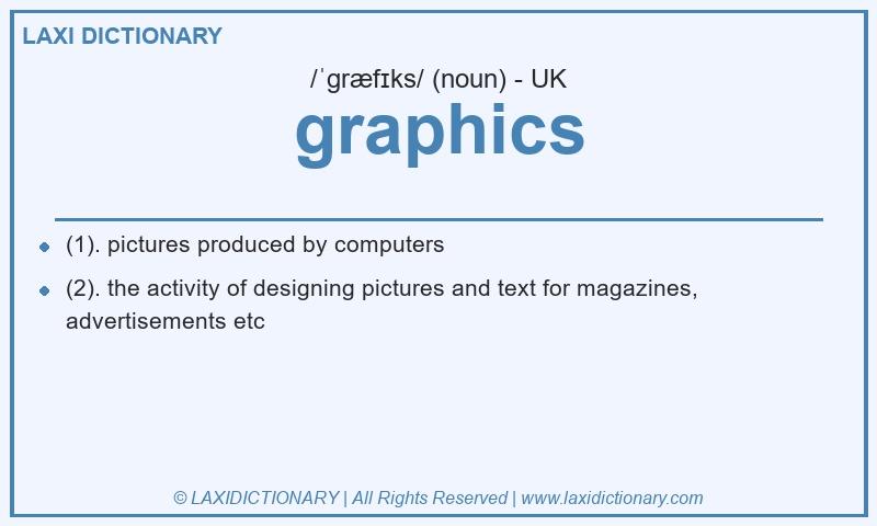 Definition graphics in British English