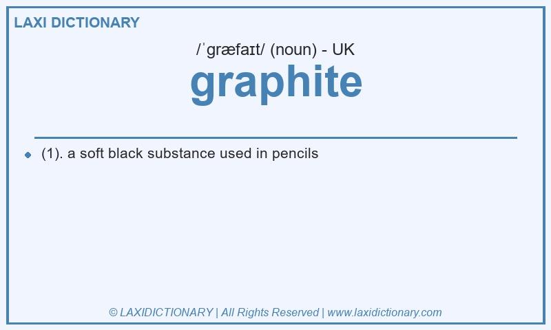 Definition graphite in British English