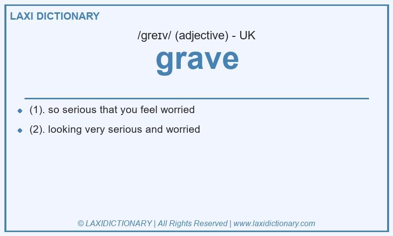 Definition grave in British English