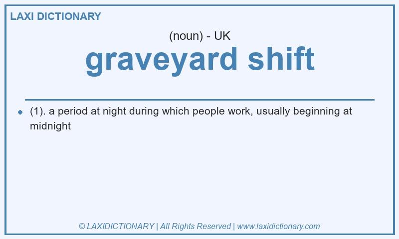 Definition graveyard shift in British English