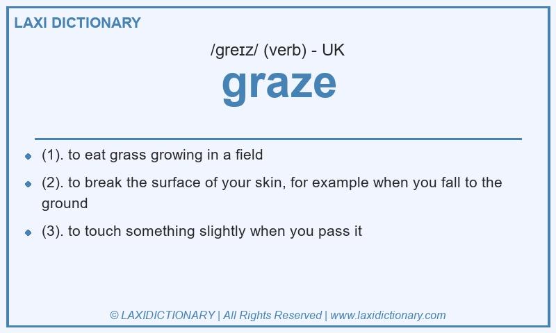 Definition graze in British English