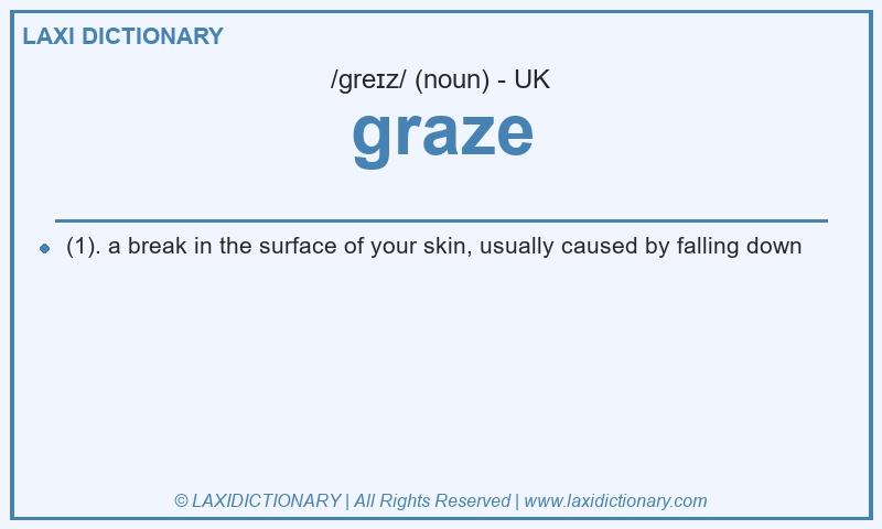 Definition graze in British English