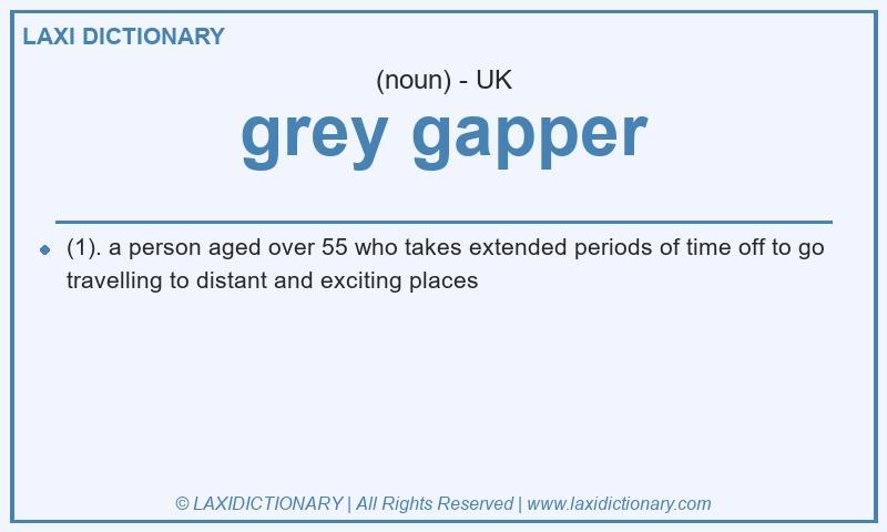 Definition grey gapper in British English