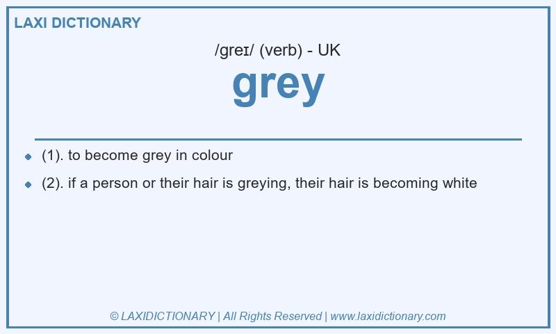 Definition grey in British English
