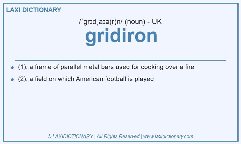 Definition gridiron in British English