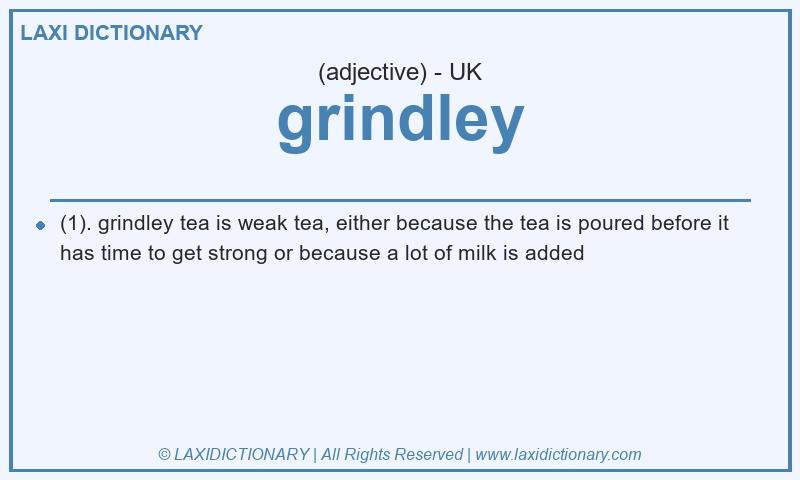 Definition grindley in British English