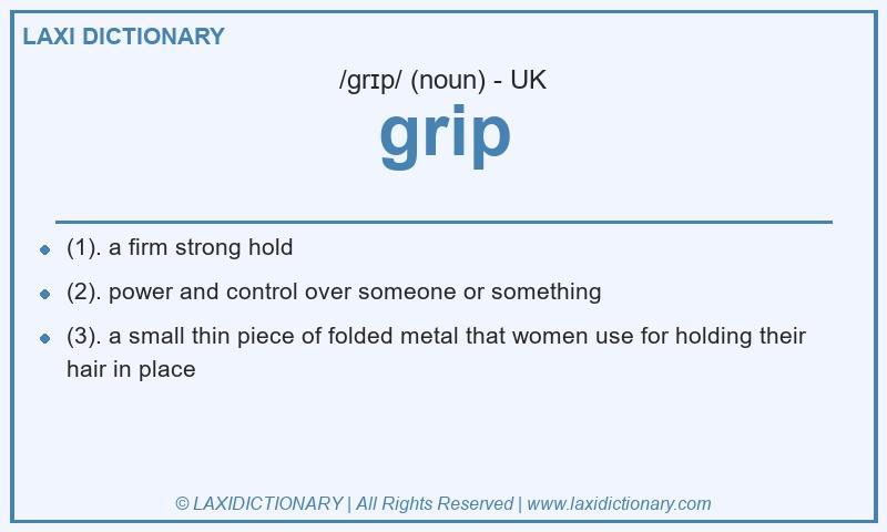 Definition grip in British English