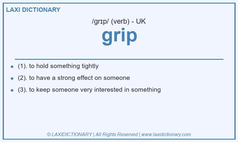 Definition grip in British English