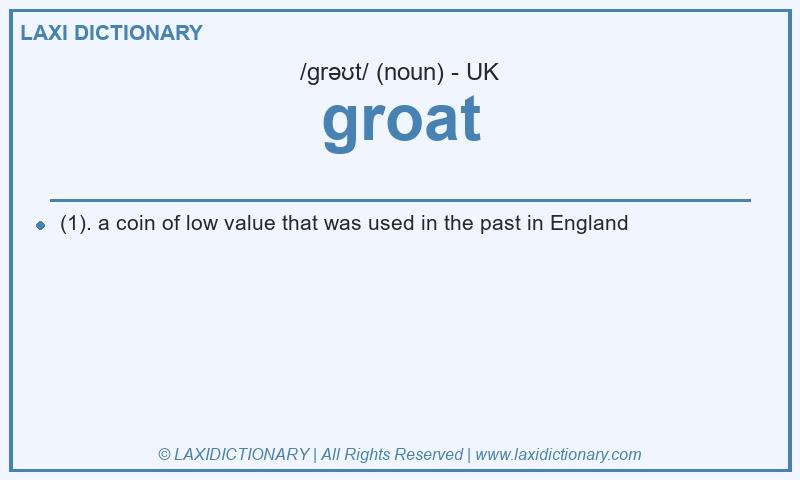 Definition groat in British English