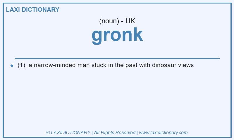 Definition gronk in British English