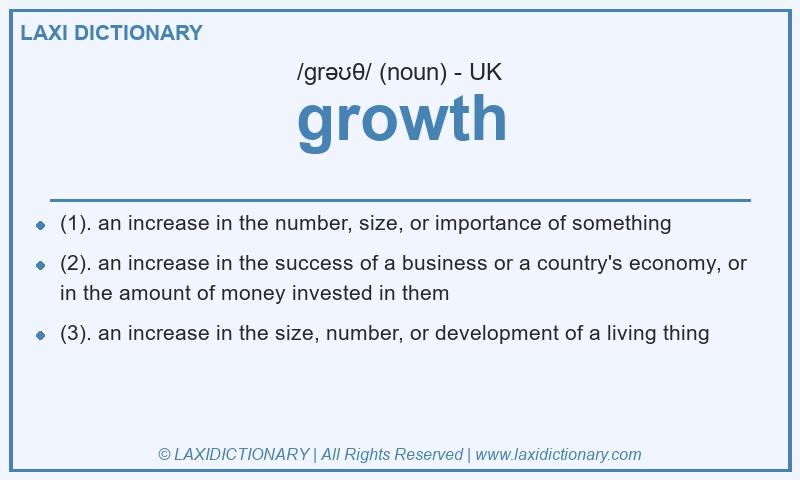 Definition growth in British English