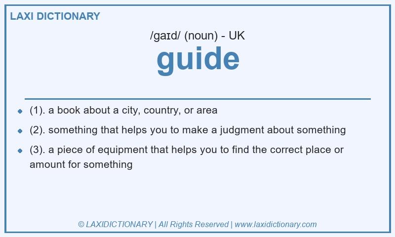 Definition guide in British English
