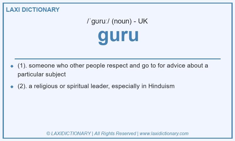 Definition guru in British English